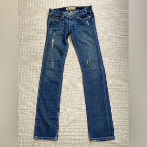 BKE Madison‎ Skinny Low Rise Distressed Jeans 25 Tall